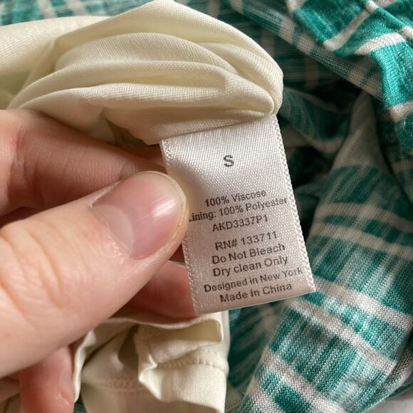 Anthropologie The Addison Story Green Ikat Maxi Dress Size S Boho Resort Beachy‎ - Picture 6 of 10